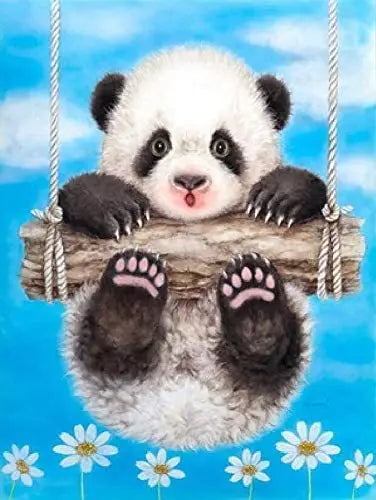 DIY Panda Bear 5D Diamond Art Painting 30x40cm - Creative Serenity