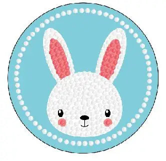 DIY Kids Rabbit Diamond Art Stickers - Creative Serenity