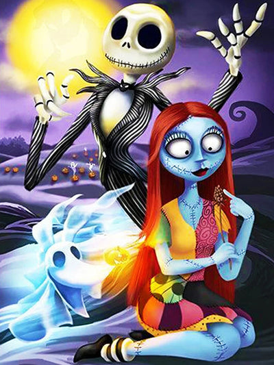5D Nightmare Before Christmas DIY Diamond Painting 30x40cm - Creative Serenity