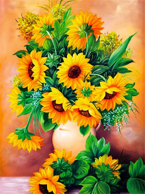 DIY Sunflowers 5D Diamond Art Painting 30x40cm - Creative Serenity