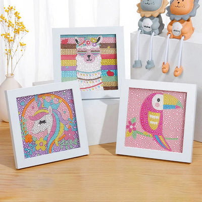 DIY Kids Unicorn Diamond Art Painting 15x15cm - Creative Serenity