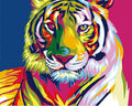 DIY Rainbow Tiger Diamond Art Painting Animals - Creative Serenity