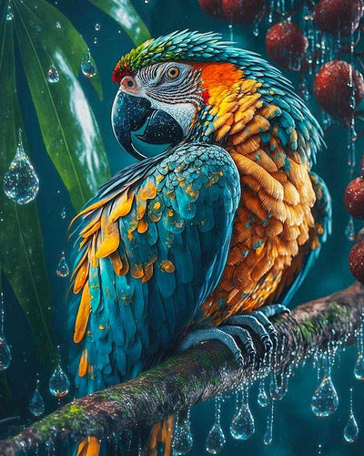Large Parrot DIY Animal Diamond Art Painting - Creative Serenity