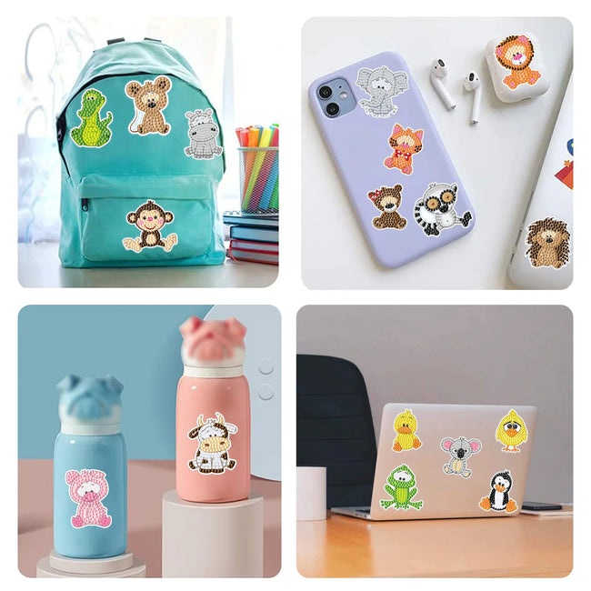 DIY Kids Pandas Diamond Art Stickers - Creative Serenity