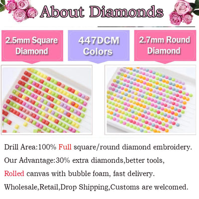 Large Roses Flowers DIY Diamond Art Painting - Creative Serenity