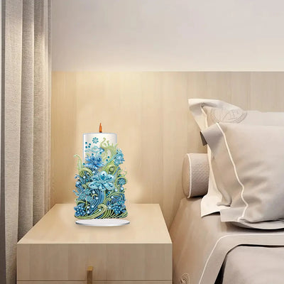 DIY Candle Diamond Art Decoration - Creative Serenity