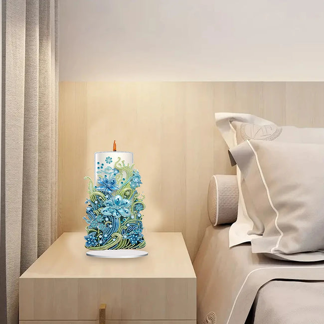 DIY Candle Diamond Art Decoration - Creative Serenity