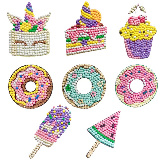 DIY Kids Donuts & Cakes Diamond Art Stickers - Creative Serenity