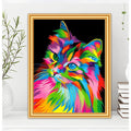 DIY Rainbow Cat Diamond Art Painting Animals - Creative Serenity