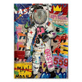 DIY Graffiti Astronaut Painting By Numbers Art - Creative Serenity