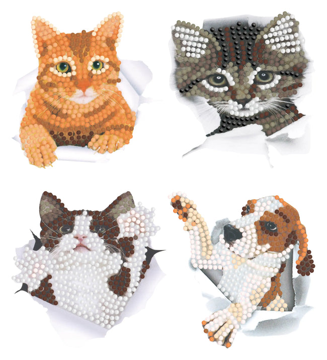 DIY Kids Cats Diamond Art Stickers - Creative Serenity