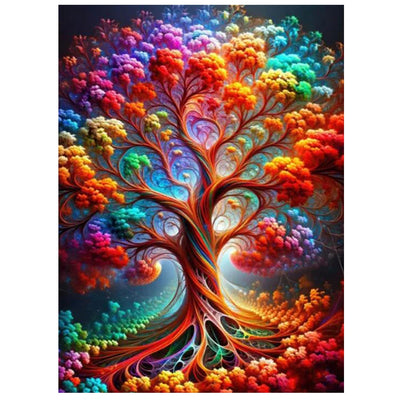 DIY Psychedelic Tree 5D Diamond Art Painting - Creative Serenity