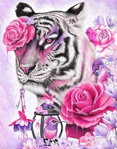 DIY Tiger 5D Diamond Art Painting 30x40cm - Creative Serenity